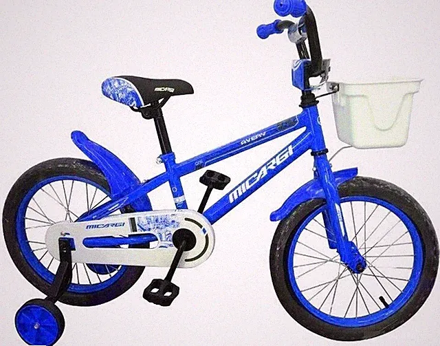 16" kids BMX Bike with Training Wheels Fenders chain guard Basket Beginner Bike