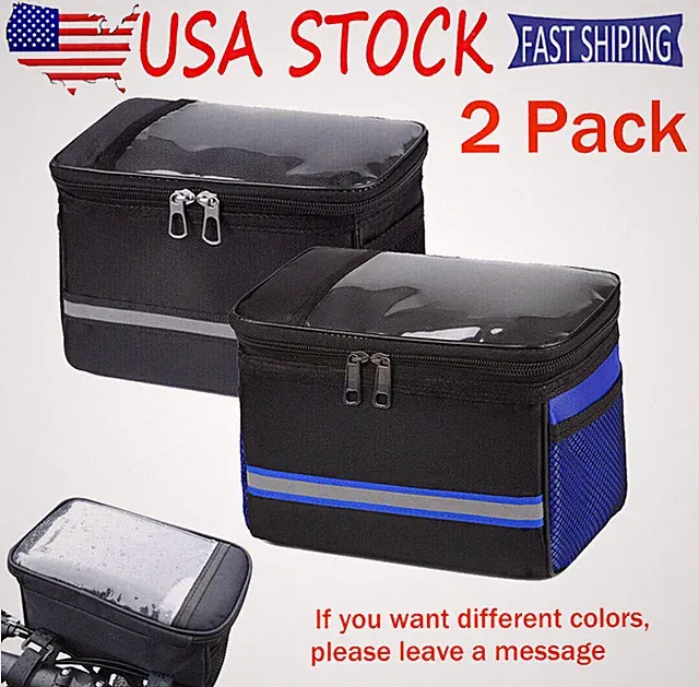 2 Pack Bike Front Basket Bicycle Front Bike Storage Cycling Basket for Kids Bike