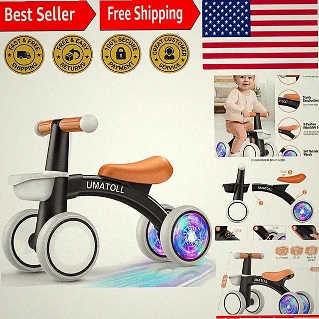 3-Position Adjustable Balance Bike for Toddlers - Perfect Gift for 1--Olds