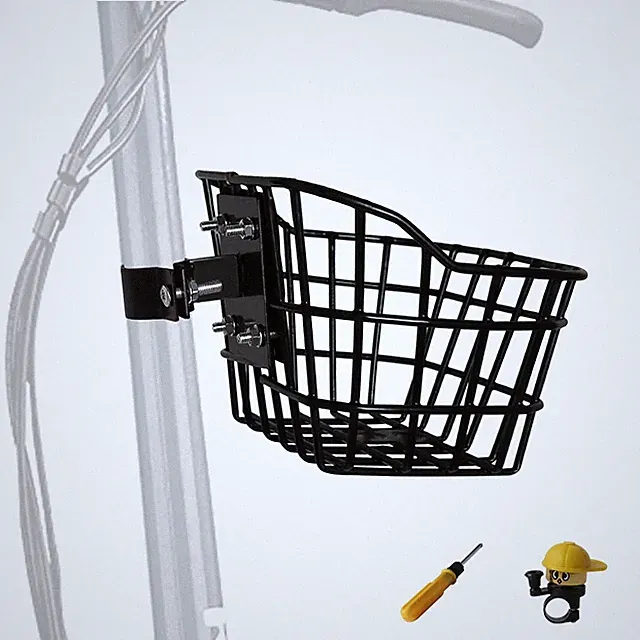 Bike Basket with a Fixed Holder,Kids Small Scooter Tricycle Accessories Kit w...