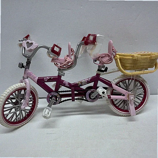 Bratz Kidz Doll Tandem Bike with Training Wheels 2 Seater W/basket