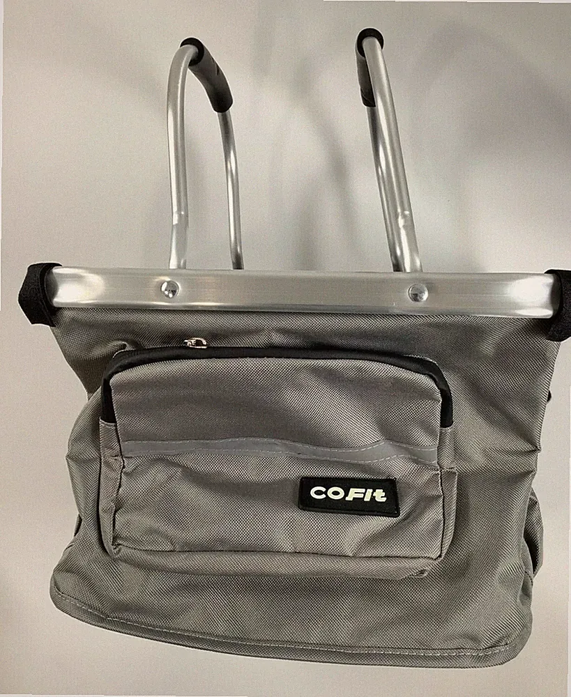 CoFit Gray Detachable Bicycle Basket NEW!