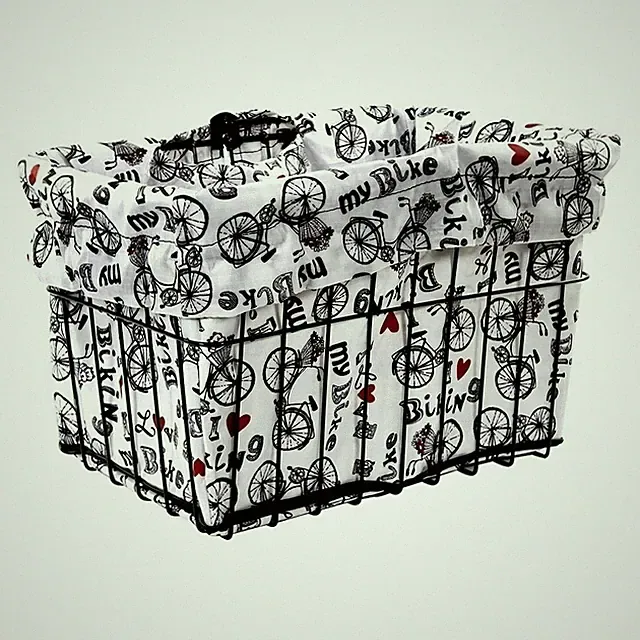 Cruiser Candy I Love My Bike Bicycle Basket Liner