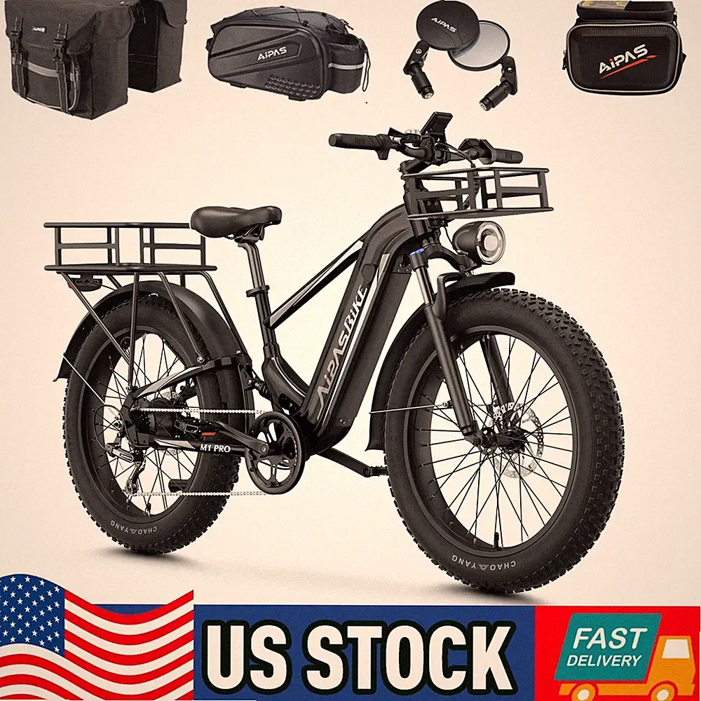 Ebike 26" 1800W Electric Bike Mountain Bicycle 36Mph Fat Tire E-bike for Adults