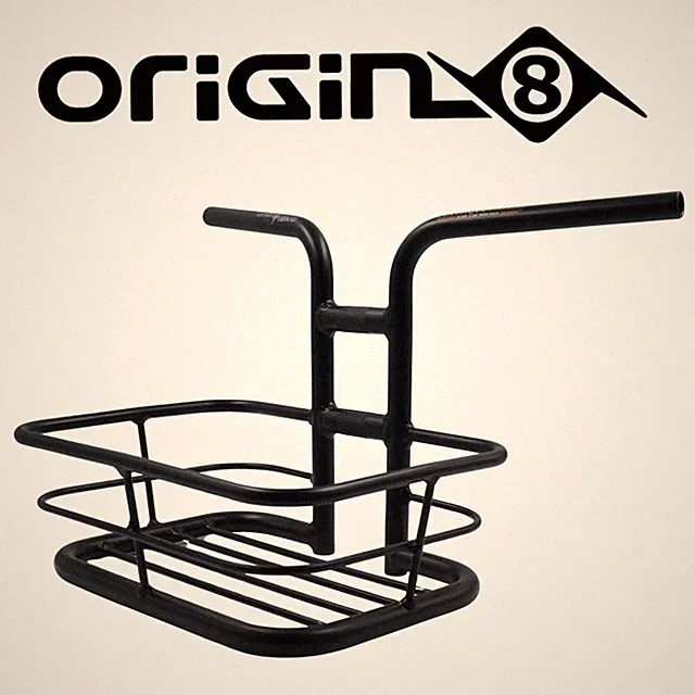Origin8 Classique Cargo Basket Alloy Bike Handlebar 25.4mm Clamp 80mm Rise