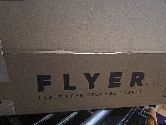 Radio Flyer E Bike Large Rear Metal Storage Basket 25.25"x13"x5.6" - AC803 - NEW