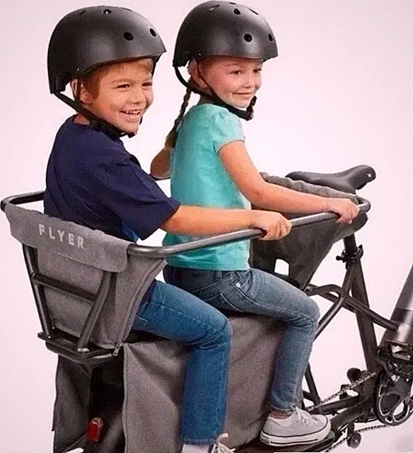 Radio Flyer Kid & Cargo Carrier Basket Holds 2 Kids AC804 For Flyer L885 EBike
