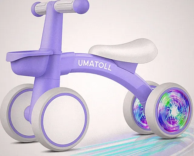 Toddler Balance Bike with Basket, Adjustable Seat - Perfect 1st Birthday Gift!