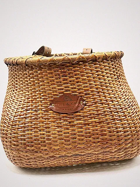 Tote & Kari Wicker Bicycle Basket